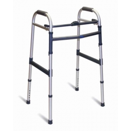 Invacare height-adjustable and foldable walking frame without fitted wheels