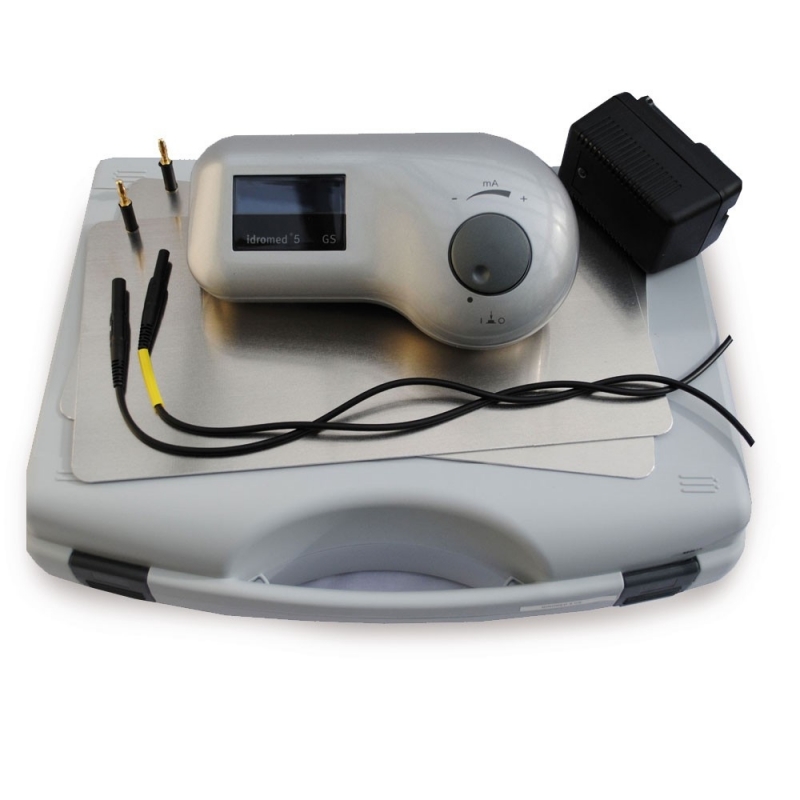 Idromed 5 PS iontophoresis machine with pulsed current for