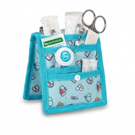 Verzorgingsorganizer | Voor badjas of pyjama | Turquoise print | Keen's | Elite Bags