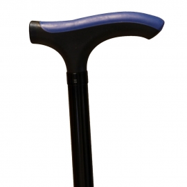 T-handvat wandelstok | Advance aluminium | Opvouwbare en uitschuifbare stok | Blauw