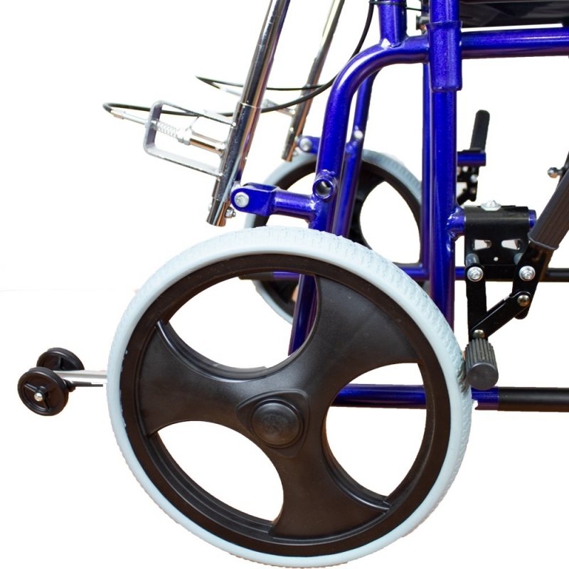 Foldable Wheelchair Brakes on the Handles Black Esfinge Mobiclinic