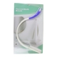 Curved Bath Brush | White and Blue | Plastic - Foto 2