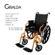 Opvouwbare rolstoel | Orthopedisch | Opvouwbare armleuningen | Oranje | Giralda | Mobiclinic - Foto 13
