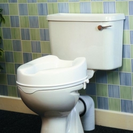 Toilet seat riser without lid