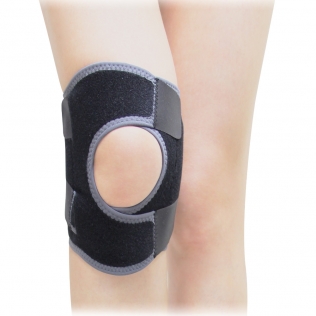 Stabiliserende Kniebrace | Open Patella | Zwart | Verschillende maten