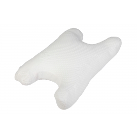 CPAP Neuskussen | Ergonomisch | 100% gesiliconiseerd polyestervezel | Verwisselbare katoenen hoes | 55x33x11cm