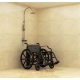 Metalen gratis opvouwbare rolstoel voor röntgenfoto's (breedte 65 cm) - Foto 3