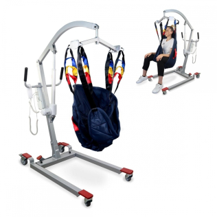 Passieve tillift | Inclusief harnas met 4 haken | Gebruiken tijdens opladen | Compact | Max 135kg | Fortuna Basis | Mobiclinic