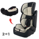 Isofix autostoeltje 1 2 3 | Zijbescherming | Van 9 tot 36 kg | Afneembare rugleuning | Beige | Lionfix | Mobiclinic - Foto 7
