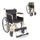 Opvouwbare rolstoel | Gedeelde rugleuning | Staal | Grote wielen | 45 cm | Crème en zwart | Denver | Mobiclinic - Foto 1