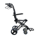 Transfer rolstoel | Opvouwbaar | Aluminium | Kleine wielen | Remmen op handvaten | Zwart | Saturnus | Mobiclinic - Foto 1