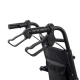Transfer rolstoel | Opvouwbaar | Aluminium | Kleine wielen | Remmen op handvaten | Zwart | Saturnus | Mobiclinic - Foto 4