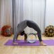 Yoga wiel | Anti-slip | Multifunctioneel | PTE + PP| 30x13 cm | Zwart en turquoise| RY-01 | Mobiclinic - Foto 10