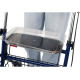 Opvouwbare rollator met dienblad en mandje | Rem op vergrendelbare handvaten | Blauw | Victoria | Mobiclinic - Foto 7