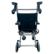 Transport stoel | Vouwbaar | Aluminium | Kleine wielen | Remmen op het stuur | Zwart | Jupiter | Clinicalfy - Foto 5
