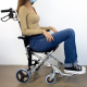 Transport stoel | Vouwbaar | Aluminium | Kleine wielen | Remmen op het stuur | Zwart | Jupiter | Clinicalfy - Foto 14