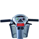 Scootmobiel | Elektrische scooter | 4 wielen | 34 km | Draai- en klapstoel | 12V | Grijs | Model: Piscis| Mobiclinic - Foto 4