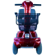 Scootmobiel | Elektrische scooter | 4 wielen | 34 km | Draai- en klapstoel | 12V | Bordeaux | Piscis| Mobiclinic - Foto 2