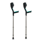 2 Advance Crutches Pack | Anatomic Rubber Handle | Green - Foto 1
