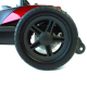 Scootmobiel 10 km | 4 wielen | Compact en afneembaar | 12V | Rood | Model Virgo | Mobiclinic - Foto 4