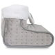 Elektrische voetenwarmer | Wol en fleece | 30x30x24 cm | Grijs | Mobiclinic - Foto 2