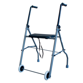 Adult walking frame with two wheels