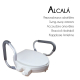 Toiletverhoger | Met deksel en opklapbare armleuningen | 10cm hoog en 40cm breed | Wit | Alcalá | Mobiclinic - Foto 7
