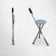 Wandelstok met klapzitting | Driepootkruk | Aluminium | Tot 90 kg | Gloria | Mobiclinic - Foto 9