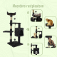 Krabpaal voor katten | Medium | 3 hoogtes | 40x40x112 cm | 40x40x112 cm | Ondersteunt 10 kg | Grijs | Silvestre | Mobiclinic - Foto 11