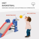 Kinderglijbaan | Opvouwbaar | Mand en bal | Ronde randen | Antislip treden | Max. 35 kg | Blauw | Dino| Mobiclinic - Foto 4