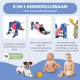 Kinderglijbaan | Opvouwbaar | Mand en bal | Ronde randen | Antislip treden | Max. 35 kg | Blauw | Dino| Mobiclinic - Foto 6