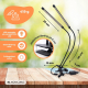 Groeilamp | LED | 3 standen | 6000K| Zwart| Timer | 10 helderheidsniveaus | 360º draaibaar | Growflex | Mobiclinic - Foto 4
