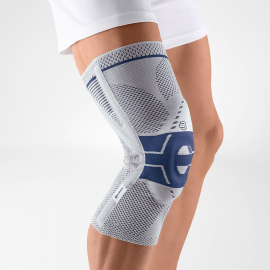 Bauerfeind Elastische kniebrace | Patella met Pad | Zijbanden | Titán | Diverse maten | GenuTrain P3