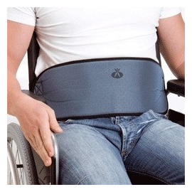 Wheelchair belt with buckles