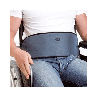 Wheelchair belt with buckles