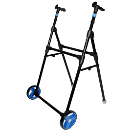 Rollator voor volwassenen | 2 wielen | Vouwbaar | Blauw | Air on Zero | Forta