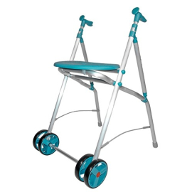 Rollator met wielen | Opvouwbaar | Aluminium | Stoel | Smaragd | ARA-C | Forta