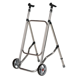 Tweewielige rollator | Verstelbaar | Hoog | Aluminium | Kleur: Zwart | CAR | Forta