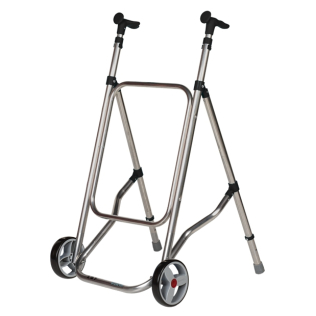 Tweewielige rollator | Verstelbaar | Hoog | Aluminium | Kleur: Zwart | CAR | Forta