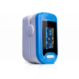 Vinger Puls Oximeter | Plethysmografische golfvorm | Nauwkeurig en betrouwbaar | Niet-invasief | Blauw | Mobiclinic