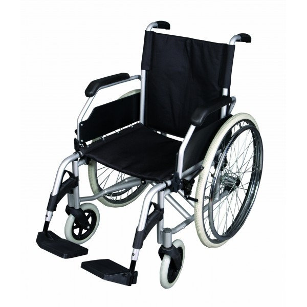 Opvouwbare rolstoel, aluminium, ultra licht gewicht (Herdegen)