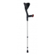 Orthopaedic Walking Crutch | Adjustable-Height | Ergonomic Handles | Aluminum | Black | Evolution Fun - Foto 2