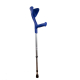 Orthopaedic Walking Crutch | Adjustable-Height | Ergonomic Handles | Aluminum | Blue | Evolution Fun - Foto 2