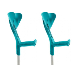 2 uds aluminium green Crutches Evolution