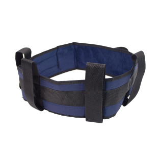 Rolstoel transfer hulpmiddel | Riem / gordel | 4 handvaten | Blauw | Eén maat