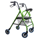 Pack Escorial Plus | Opvouwbare rollator | Groen | Remmen op hendels | Anti-decubituskussen | Visco-elastisch | Mobiclinic - Foto 3