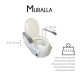 Toiletverhoger | Met deksel | In hoogte verstelbaar, kantelbaar en heeft opklapbare armleuningen | Muralla - Foto 2