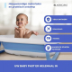 Babybadpakket | Kinderbadje | Opvouwbaar | Antislip | Blauw | Badthermometer | Kwikvrij | Mobiclinic - Foto 6