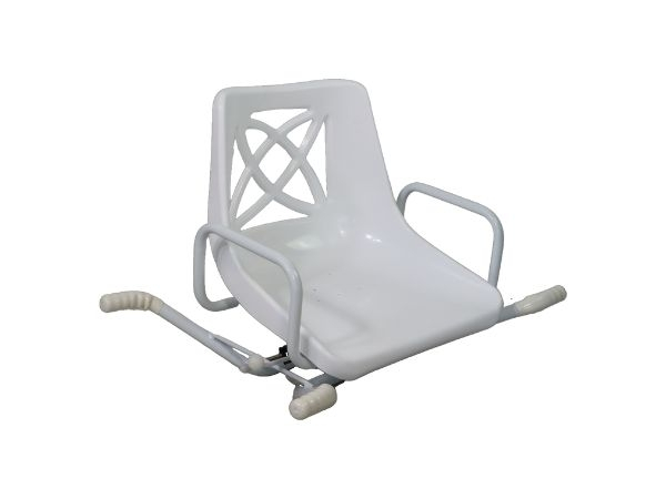 Draaibare badzitting, rugleuning, armleuning, 360º