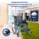Pack Bolonia Plus | Opvouwbare rolstoel | Blauw | Aluminium | Anti-decubituskussen | Visco-elastisch | Mobiclinic - Foto 9